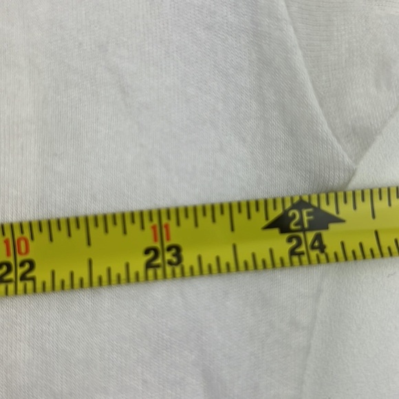 Elan oversized white asymetrical ½ sleeve top - Picture 5 of 9